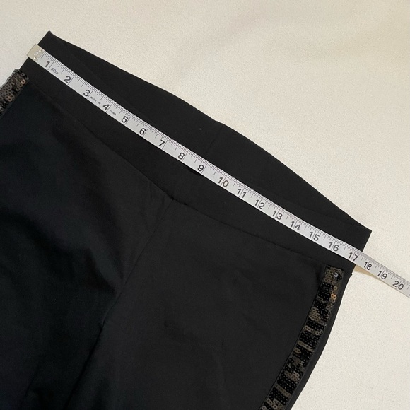 Torrid Platinum Tuxedo Legging - Ponte Sequin Stripe Black Sz 1X - Picture 11 of 13
